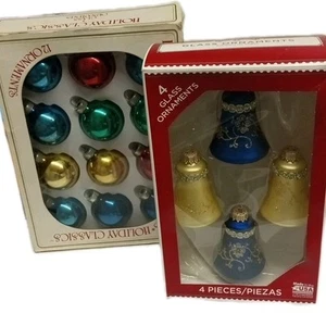 Vintage Glass Christmas Ornaments  - Picture 1 of 10