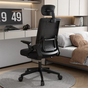Mesh Office Chair Ergonomic Desk Chair Swivel Computer Home Task Chair Black - Picture 1 of 11