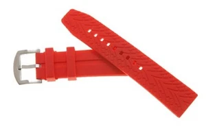 OFFSHORE DIVING SILICON DIVE WATCH STRAP - RED 24,22,20mm - Picture 1 of 1
