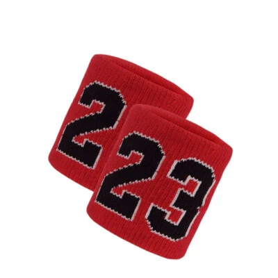 One Size Wrist Sweat Bands Cotton Wristband Sweatband Sports Basketball Baseball - Image 1 of 4