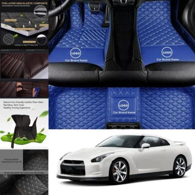 Alfombrillas de coche impermeables para Nissan Luxury Custom Máxima revestimiento automático alfombras de coche Foto 1 de 4