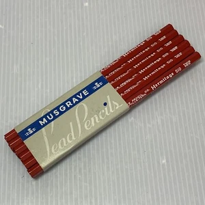 VTG Musgrave Lead Pencils, Hermitage 510 Hexagon Thin Red, USA, Unsharpened NOS - Picture 1 of 9