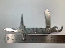 2002 4 Blade CAMILLUS US Military Pocket Knife Stainless Steel Army Multitool