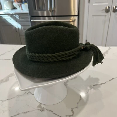 Vintage Scherzer Salzburg Austria Olive Wool Alpine Fedora  unisex S/M - Image 1 of 4