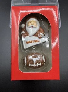 University Of Texas Longhorns Christmas Ornament Santa Holding Sign NCAA - Picture 1 of 1