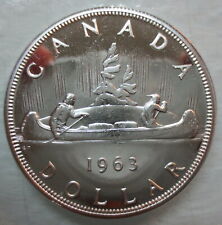 1963 CANADA VOYAGEUR SILVER DOLLAR PROOF-LIKE COIN