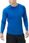 Tsla 1 Or 2 Pack Men's Rashguard Swim Shirts, Upf 50+ Loose-Fit Long Sleeve Shir