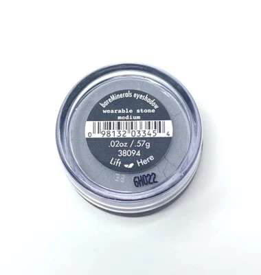 bareMinerals WEARABLE STONE MEDIUM eyeshadow eye color .02 oz/.57 g Sealed RARE - Image 1 of 2