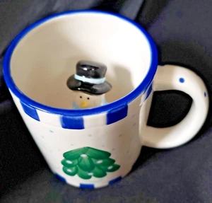 Ganz Holiday Merry Surprise Juego de 2 tazas de café con muñeco de nieve 3D en el interior!! - Imagen 1 de 13