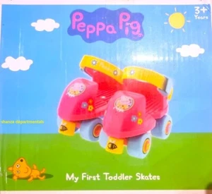 Peppa Pig Kids Quad Roller Skates New Childs Size 5-11 Age 3 Years Plus - Picture 1 of 10