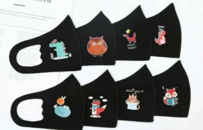  Toddlers Anti-pollution Masks Boys & Girls  Cartoon Mouth Face Masks 3 Pcs set - Image 1 of 3