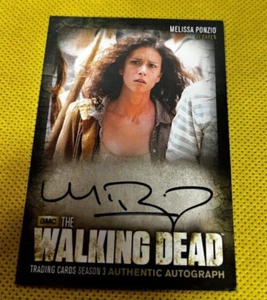 WALKING DEAD SEASON 3 PT 2 MELISSA PONZIO/KAREN AUTOGRAPH AUTO CARD #A21 - Picture 1 of 2