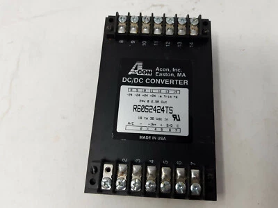 ACON DC/DC CONVERTER 18-36VDC IN TO 24VDC OUT 2.5A R6052424TS - NEW OLD STOCK - Image 1 of 3