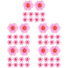 5 Stck. Kirschblütenblätter Charm Blüten Haushaltskleid