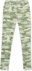 New Lucky Brand Girl Green Bay Camouflage Jeggings Adjustable Waist Jeans M 8-10 - Picture 1 of 9