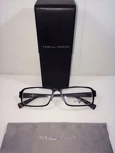 Nuevo 7 Seven For All Mankind 705 NOIR Unisex Anteojos Negros 54-15-140 - Imagen 1 de 4
