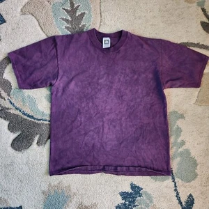 Vintage 90s Cotton Deluxe by Anvil 100% Cotton Tie Dye T-Shirt Women's Size L - Picture 1 of 4