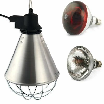 Wärmestrahler Rotlichtlampe für Tiere Infrarotstrahler Wärmelampe Küken Welpen - Bild 1 von 4