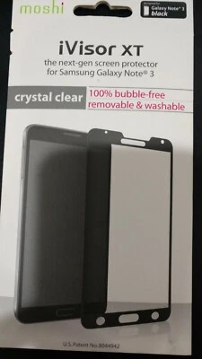 Moshi iVisor XT Screen Protector FOR Samsung Galaxy Note 3 - Black New - Image 1 of 2
