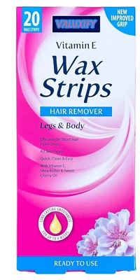 BEAUT FORMULAS 40 Wax Strips Leg and Body Waxing Bikini Vitamin E Beauty Formulas wax Strips