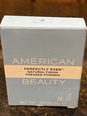 American Beauty Perfectly Even Natural Finish Pressed Powder 06 Deep NOS - Image 1 of 4