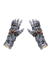 Gloves Horror Latex Guanti Halloween Lattice Funny Fashion Art.74941 One Size