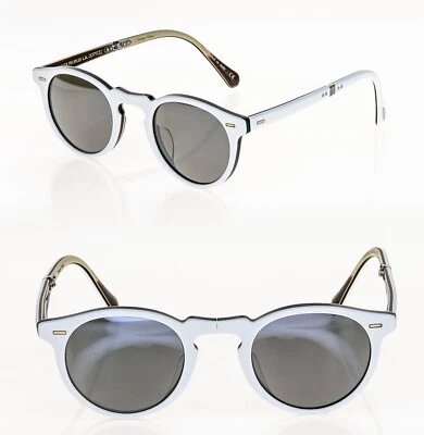 Gafas de sol plegables Oliver People Gregory Peck 1962 blancas verdes negras 5456 OV5456SU Foto 1 de 4
