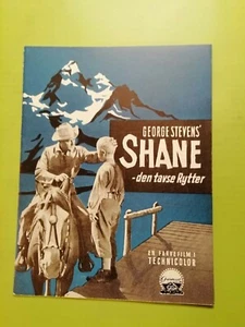 Danish Film Program "Shane" Alan Ladd.Van Heflin.Jean Arthur. - Bild 1 von 7