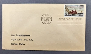First Day of Issue Stamp Winslow Homer Sail Boat Gloucester MA 1962 - Picture 1 of 2