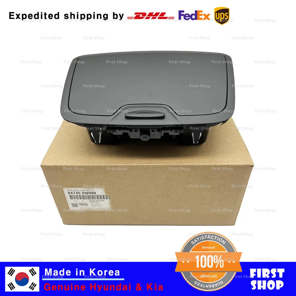 Bandeja de panel facial central original 847452W000RYN para Hyundai Santa Fe 2013-2019 Foto 1 de 4