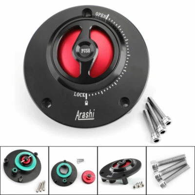 Tappo Serbatoio Rapido Rouge Pour Yamaha FZ1 FZ6 FAZER FZ8 MT-03 MT-09 11-16 V A - Photo 1/4