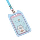 Cartoon Cat Silicone Card Sleeve Badge Holder Protect Your Cards in Style