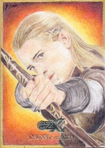 2022 Cryptozoic CZX Middle Earth Sketch Card Souza Legolas - Picture 1 of 1