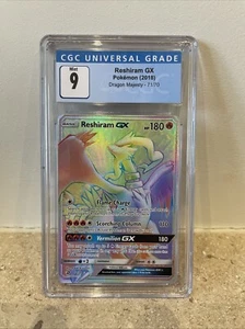 Reshiram GX Dragon Majesty 71/70 Holo Secret Rare CGC 9 - Bild 1 von 2