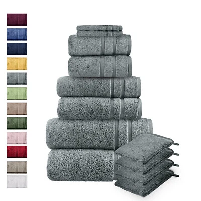 Handtuch-Set Gästetuch Duschtuch Badetuch 100% Baumwolle 550g/m² Frottee weich - Bild 1 von 4