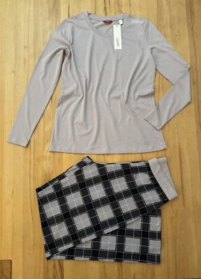 Neu Esprit Hochwertiger Baumwolle Zwei Teiler Pyjama  Gr.36 Kariert - Bild 1 von 3