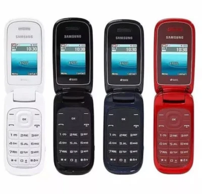 Samsung Flip Phone E1272 Big Button Basic Flip Phone - Unlocked - Dual Sim