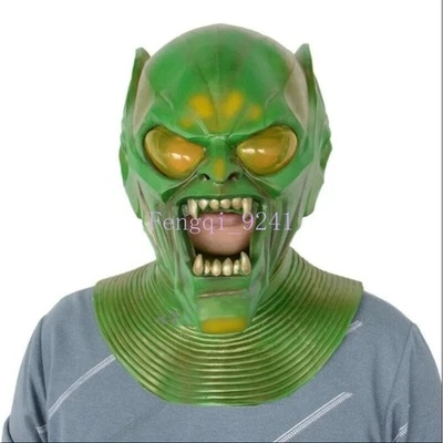 Máscara de látex Duende Verde Norman Osborn Halloween Spider-Man Disfraz Accesorios Foto 1 de 4