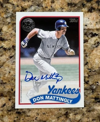 Don Mattingly 2024 Topps Series 1 - 1989 Topps Baseball Autographs #89BA-DM - Image 1 of 2