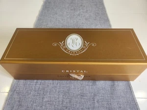 Louis Roederer Cristal Champagne Vintage 2002 empty hinged gold box (10) - Picture 1 of 10