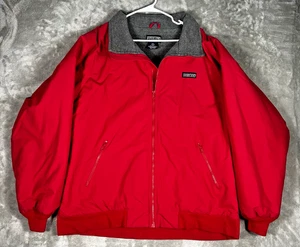 Lands' End Men's SZ XXL Tall 2XL 50-52 Winter Coat Jacket The Squall Red fleece - Picture 1 of 7