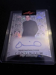 2023 Foglia Pop Century Continuum AUTO Nero David Dastmalchian 1/10 - Foto 1 di 2