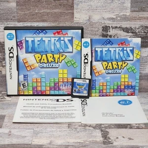 Tetris Party Deluxe (Nintendo DS, 2010) CIB - Complete w/ Manual Tested - Picture 1 of 13