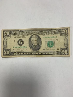 20 Dollar Bill, (Older) 1988A, F46445320C - Image 1 of 4