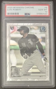 2020 Bowman Chrome LUIS ROBERT Rookie #8 Chicago White Sox PSA 10 - Picture 1 of 2