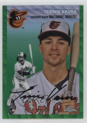 2023 Chrome Platinum Anniversary Green Wave Refractor /99 Terrin Vavra Rookie RC - Image 1 of 2