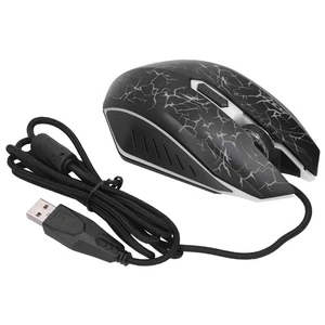(Black)Gaming Mouse Ergonomic Wired Gaming Mouse 4 Levels Adjustable DPI Up To - Picture 1 of 12