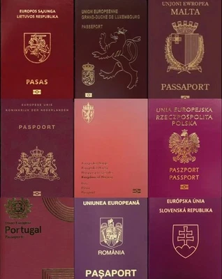 Passport Prop Notebook 50Country Edition imitação diário de viagem para filme ou diversão - Imagem 1 de 4