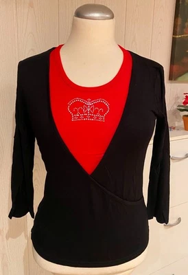 C&A Shirt Gr. 164 in Wickeloptik - Bild 1 von 4