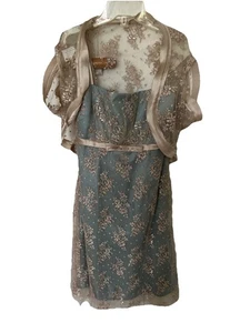 Monkey Wear Mädchen Spitzenkleid blau Größe 10 unterhalb des Knies, kommt mit Spitzenmieder - Bild 1 von 6